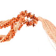 Colar de Madeira Amatto Caramelo 87 cm 