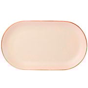Bandeja de cerâmica best sellers off white 25x14 cm 