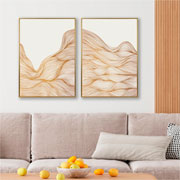 Quadro em canvas Alexandria I branco e dourado 50X70 cm 