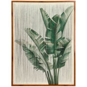 Quadro em canvas Taípe B branco e verde 75X100 cm 