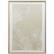 Quadro em canvas Lençóis B branco e bege 50X70 cm 