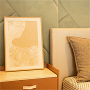 Quadro em canvas Lençóis B branco e bege 50X70 cm 