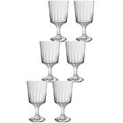 Jogo de taças de vidro para água zaira 350 ml 