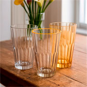 Jogo de copos em vidro long drink zaira transparente 470 ml 6 peças 
