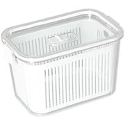 Organizador de acrilico Slim multiuso com cesto branco 1,780 litros 