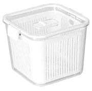 Organizador de acrilico Slim multiuso com cesto branco 2,030 litros 