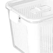 Organizador de acrilico Slim multiuso com cesto branco 2,030 litros 