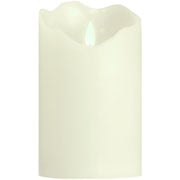Enfeite vela parafina com led amarela 07x12 cm 