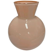 Vaso de vidro Singapura Nude 10x13 cm 