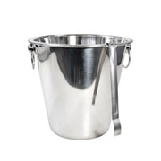 Balde de inox para gelo com pegador 04 litros 