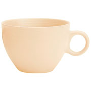 Jogo de canecas jumbo em cerâmica grace creme 460 ml 6 peças 