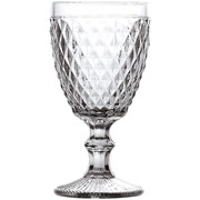 Jogo de taças de vidro para água bico de abacaxi transparente 325 ml 06 peças 