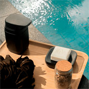 Bandeja de bambu quadrada 35x25 cm 