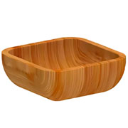 Bowl quadrado de bambu 12 cm 