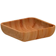Bowl quadrado de bambu 16 cm 