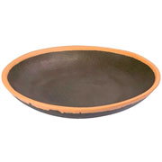 Prato de melamina de sobremsa Rustic verde 20 cm 