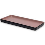 Prato de melamina Dual color retangular nude  32x15 cm 