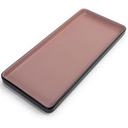 Prato de melamina Dual color retangular nude   25x12 cm 