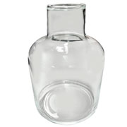Vaso de vidro Egito Transparente 10x14 cm 