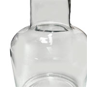 Vaso de vidro Egito Transparente 10x14 cm 