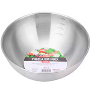 Bowl de inox com medidor 22 cm 
