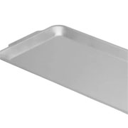 Bandeja retangular em inox classic 32x16 cm. 