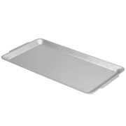 Bandeja retangular em inox classic 36x20 cm. 