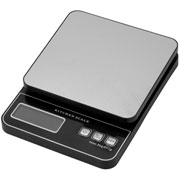 Balança digital de cozinha preta 18x13 cm 