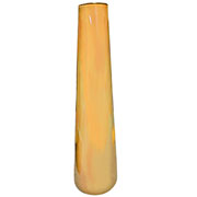 Vaso de vidro Londres âmbar 11x35 cm 