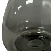 Vaso de vidro Netuno fumê 12x13 cm 