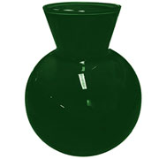 Vaso de vidro Singapura Verde Cintilante 10x13 cm 