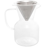 Cafeteira de vidro com filtro de inox 800 ml 