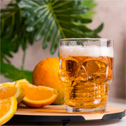 Caneca de vidro para chopp Caveira 510 ml 