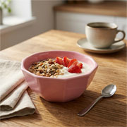 Bowl em cerâmica rosa 15 cm 
