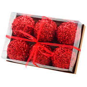6 bolas natalinas 8,5 cm 