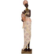 Africana em resina II marrom 08x39 cm 