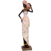 Africana em resina I marrom 10x34 cm 