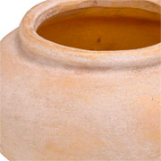 Vaso de cerâmica bege ouro 20x11 cm 