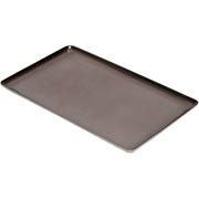 Bandeja de metal Fine retangular preta 29x17 cm 