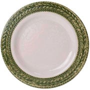 Prato de Melamina de Sobremesa Borda Trançada Verde 22 cm 