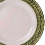 Prato de Melamina de Sobremesa Borda Trançada Verde 22 cm 