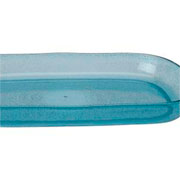Bandeja de Acrílico Retangular Bolhas Azul 35x21 cm 