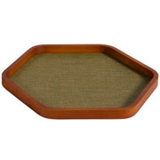 Bandeja de MDF Geométrica cestaria verde 39 cm 