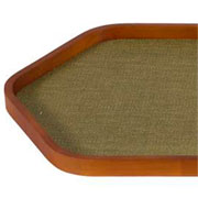 Bandeja de MDF Geométrica cestaria verde 44 cm 