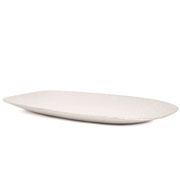 Bandeja em cerâmica off white 46,5x30x03 cm 