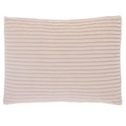 Almofada de poliéster canelada off white 45x60 cm 