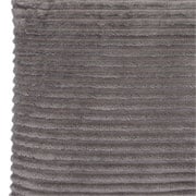Almofada de poliéster canelada cinza 45x57 cm 
