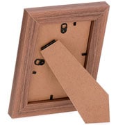 Porta retrato de MDF marrom 10x15 cm 
