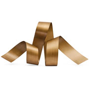 Adorno de parede em metal oriental dourado 58x112 cm 