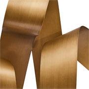 Adorno de parede em metal oriental dourado 58x112 cm 